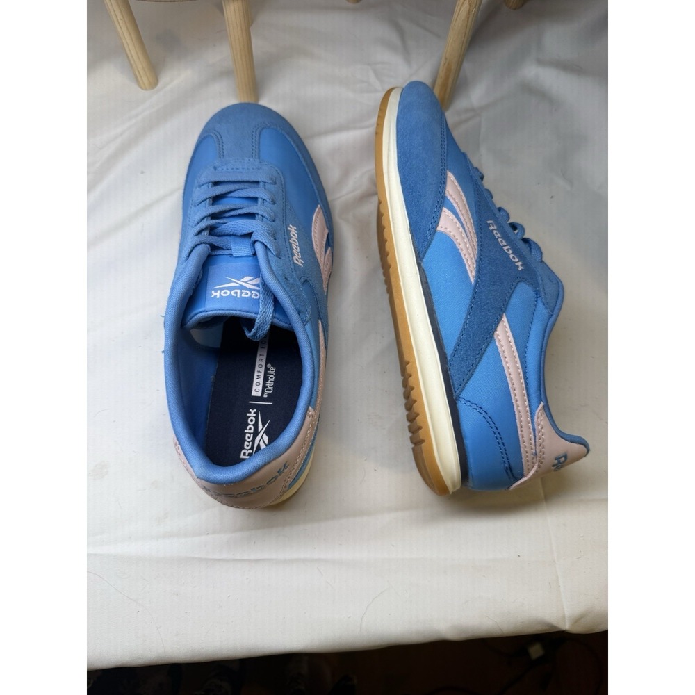 REBOK BRAND NEW BLUE WITH PINK ACCENTS WOMENS Size 7.5 - Picture 13 of 16
